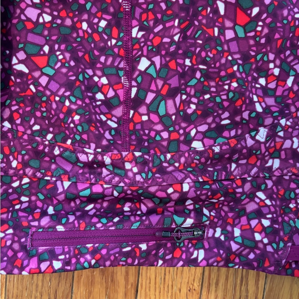 Lululemon Mosaic Print Cropped Leggings Size 4 - Picture 6 of 11